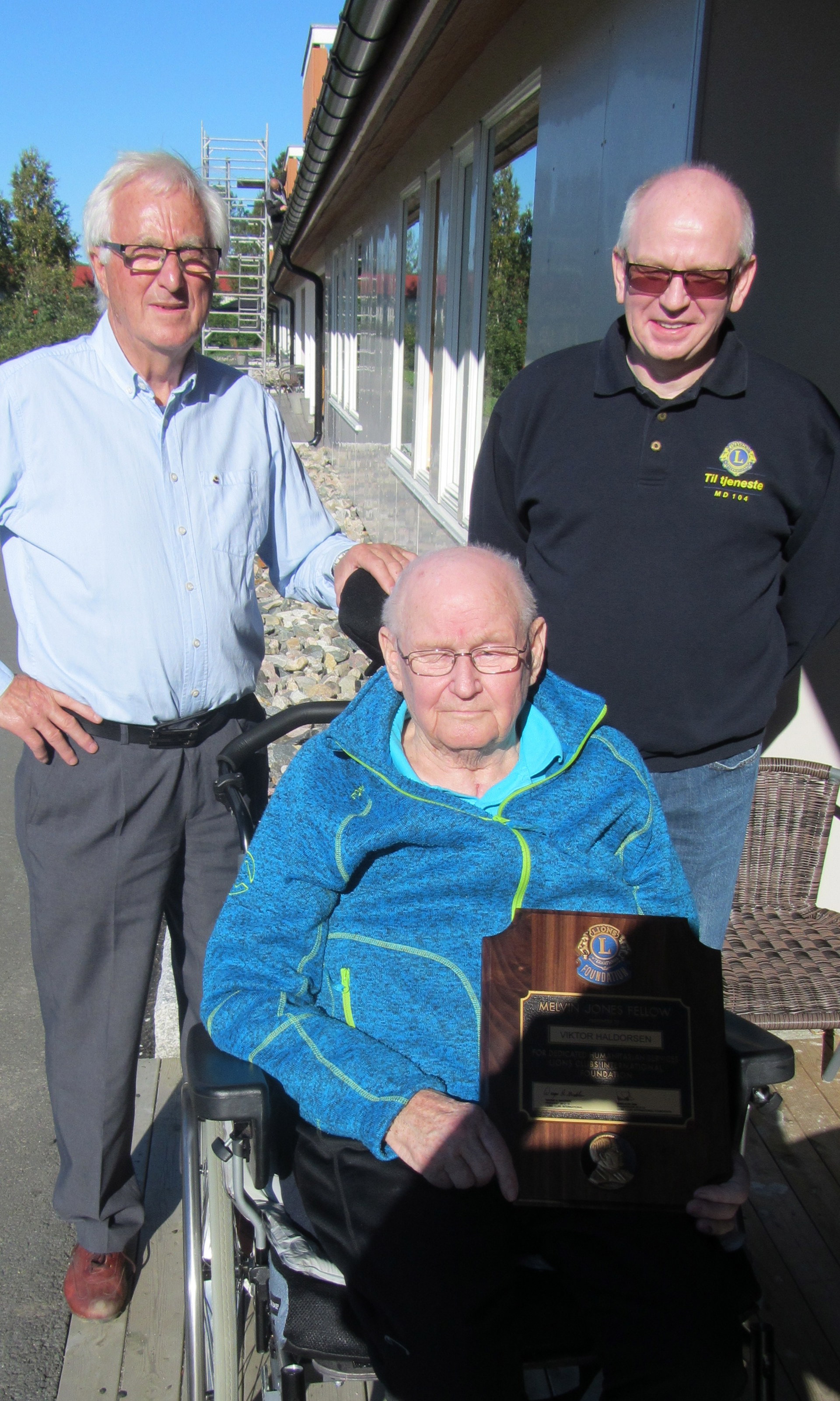 Melvin Jones overrekkelse til Viktor Haldorsen